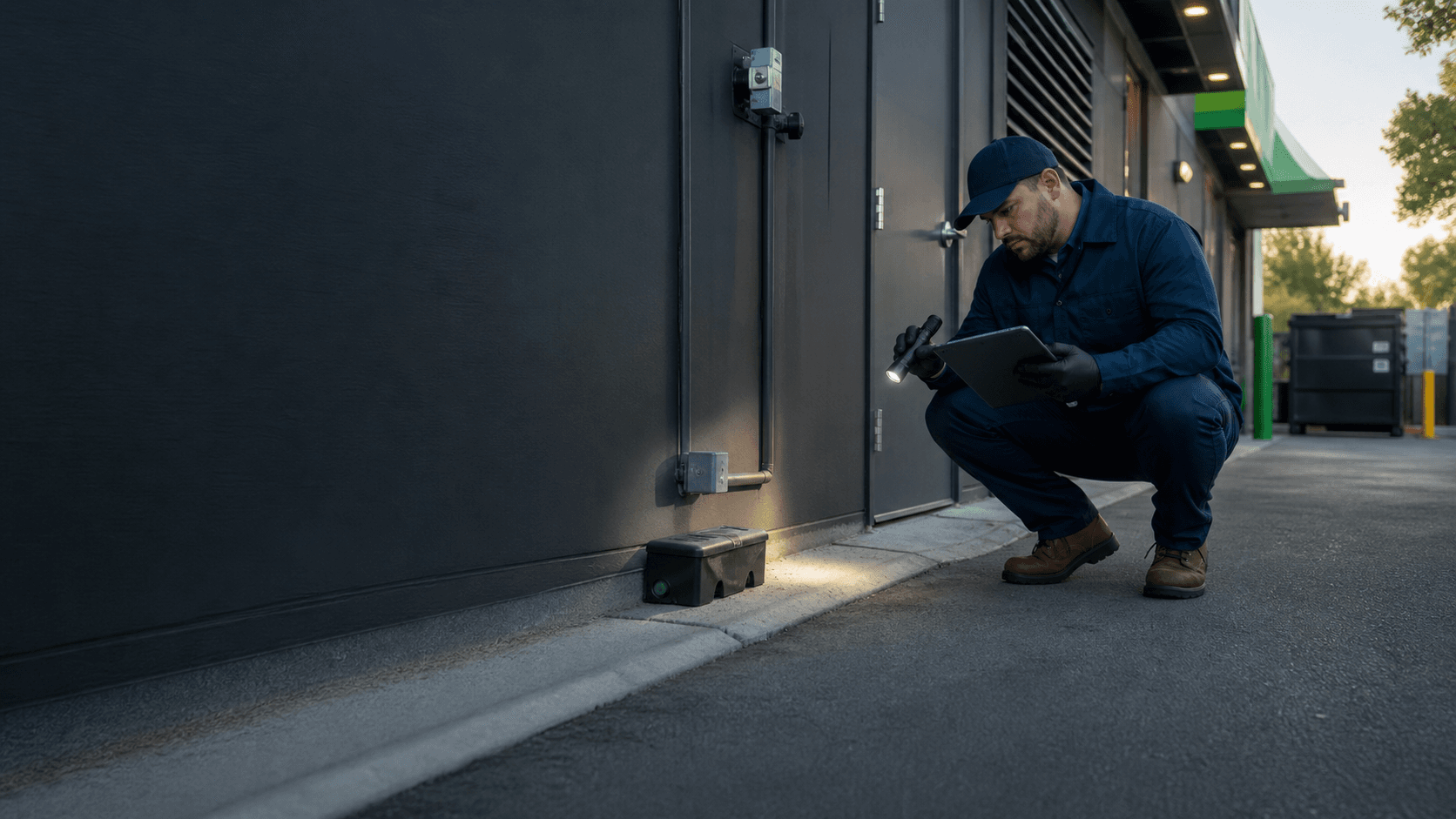 Commercial pest control site