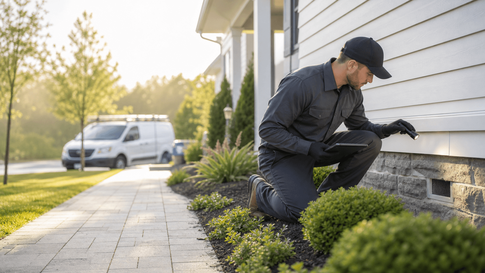 Residential pest control technician